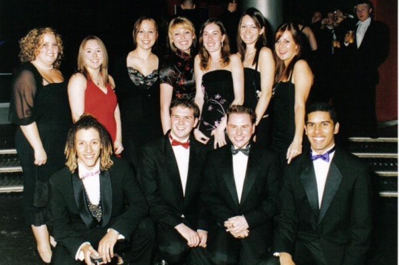 Marcos and friends at the 2005 Freshers Ball